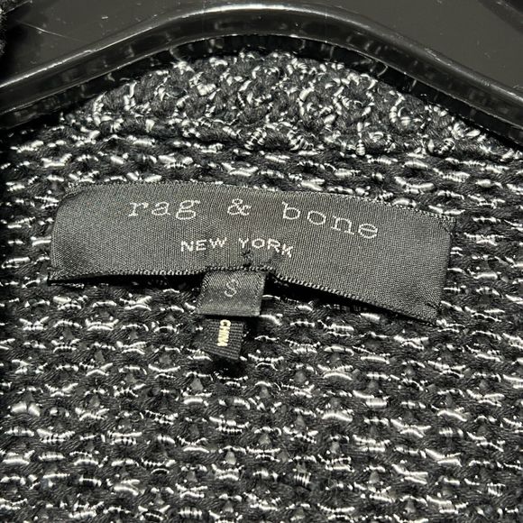 Rag & Bone Gray Zip Up Hart Knit Moto Asymmetrical Women’s Size: S - Picture 11 of 12